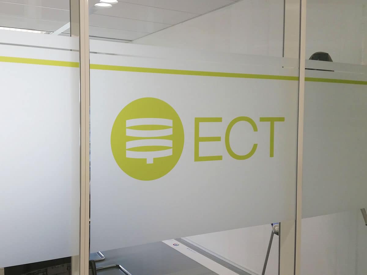 Jaipur Signage printed frosted film on glass